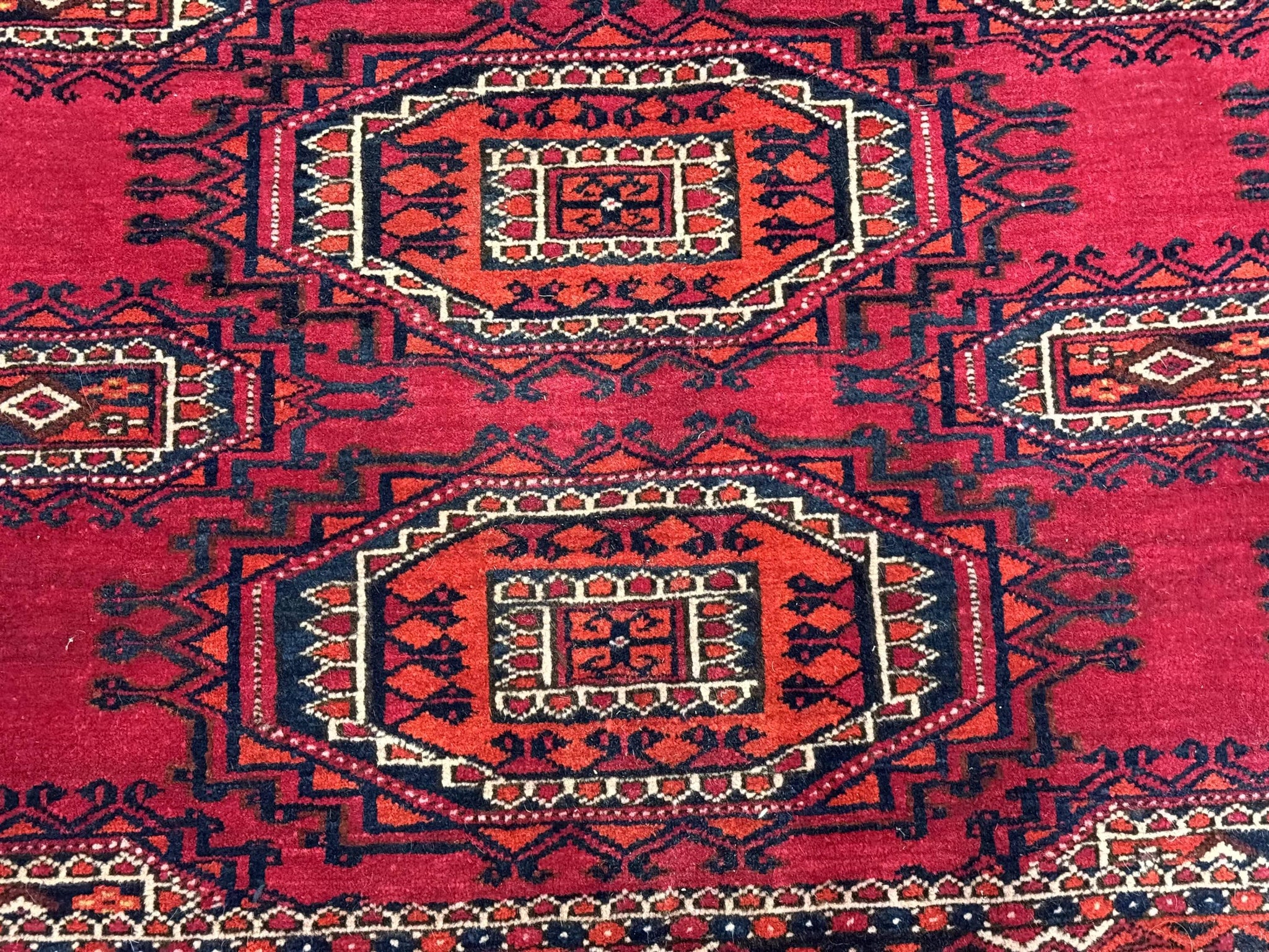 Antique Turkoman Salor Rug, Turkoman Textile, Fine 400 KPSI, Red, Persian Tribal Rug by Jewel Rugs