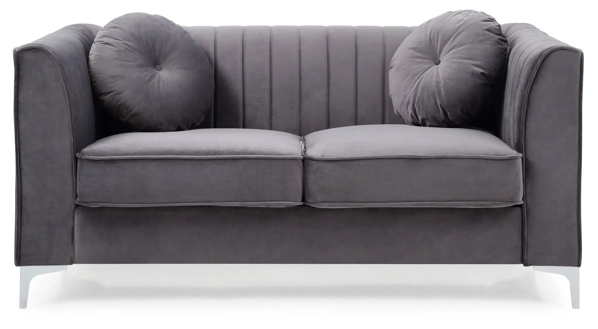 Glam Styled Micro Suede Loveseat by HouseOfZazla