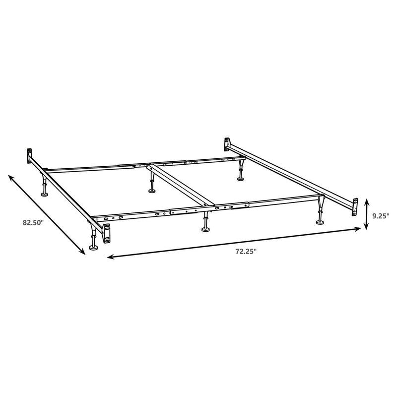 Esme California King Bed Frame Black (Headboard & Footboard) by Unique Piece Furniture