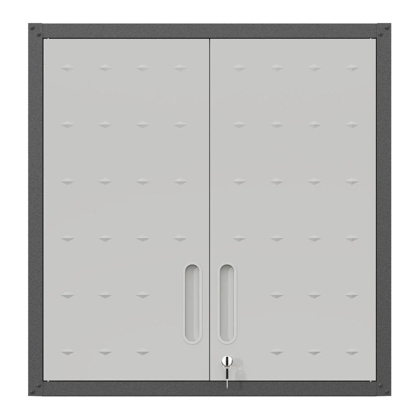Metal Wall Mounted Tool Storage Cabinet With 2 Locking Doors, Adjustable Shelf, And Drawer by HouseOfZazla