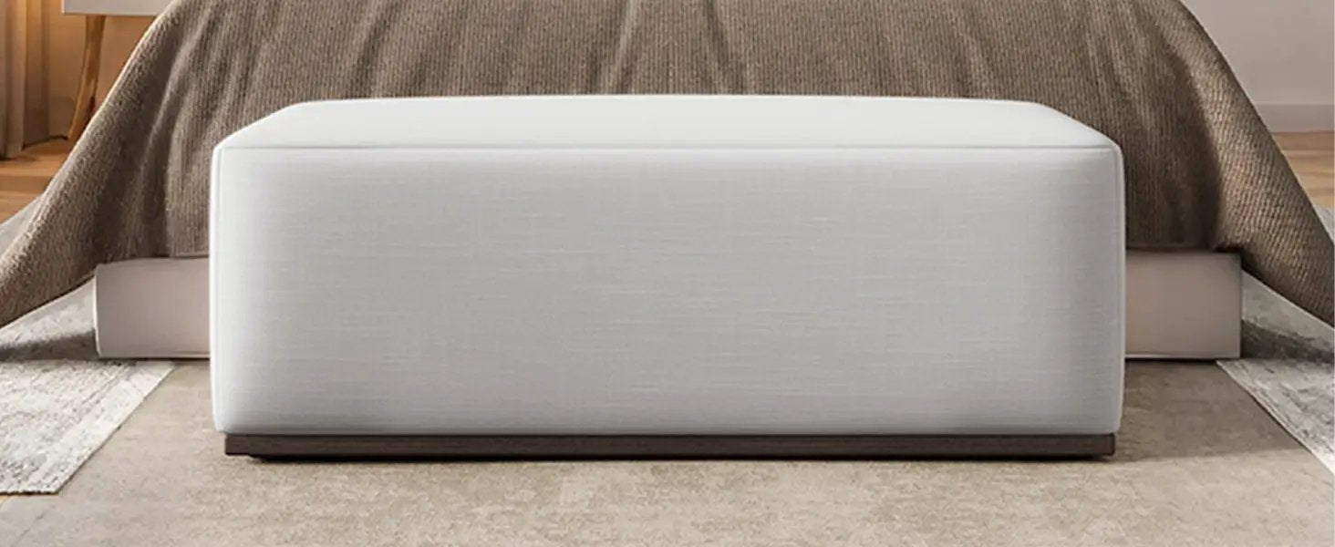 Simple and Elegant Footstool Bench by HouseOfZazla