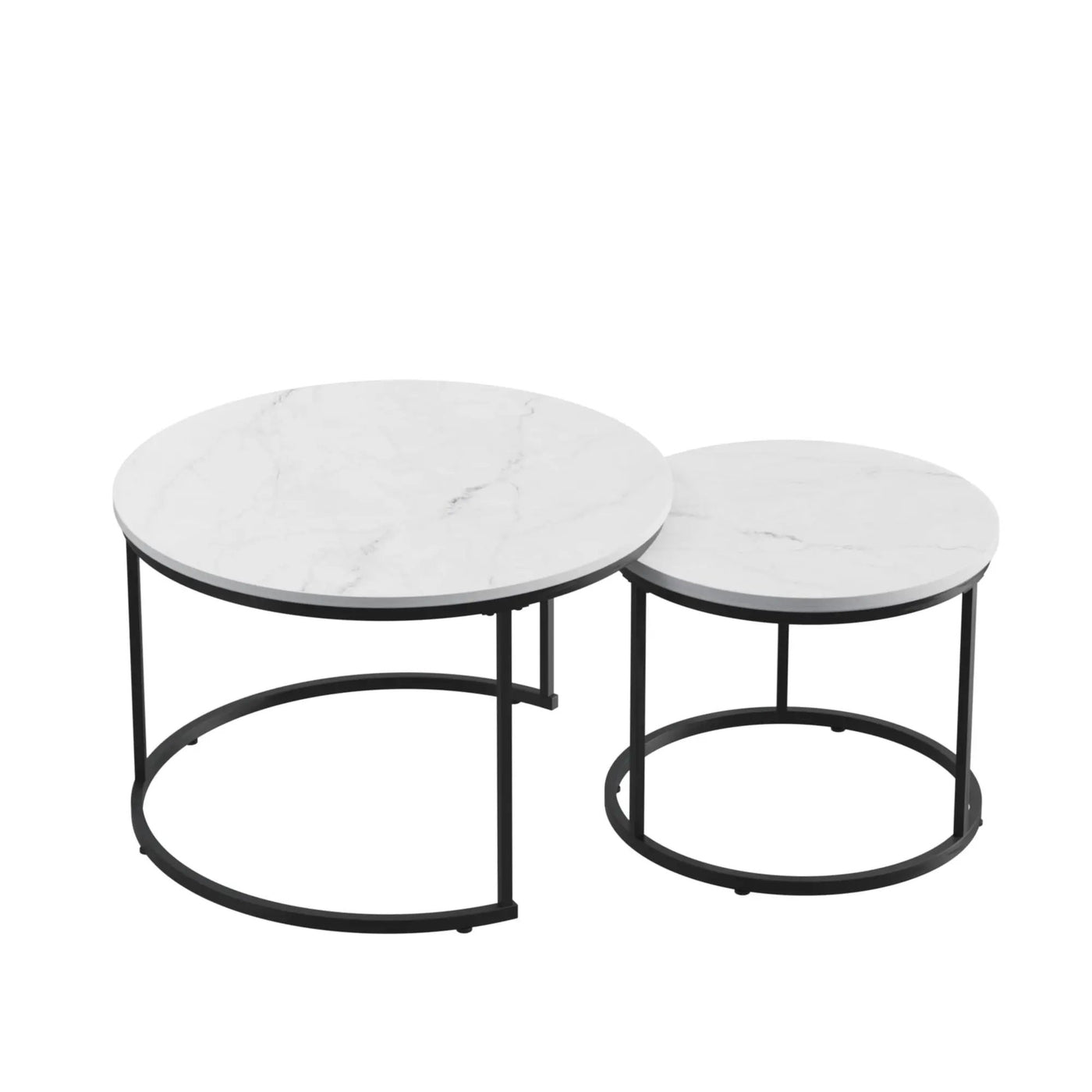 Round Nesting Coffee Table (Set of 2) by HouseOfZazla