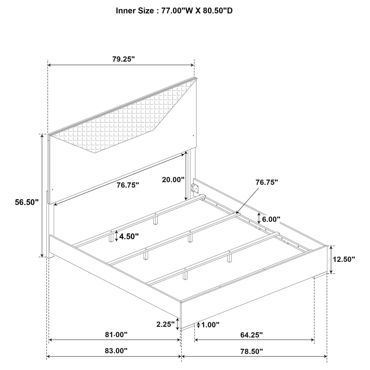 Pierce - Panel Bed LED Headboard by HouseOfZazla