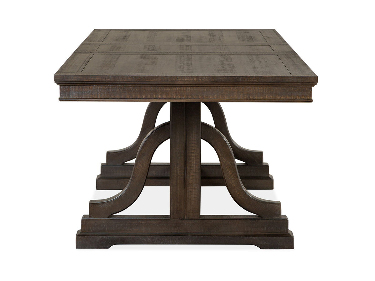 Westley Falls - Trestle Dining Table - Graphite, photo 5 of 7