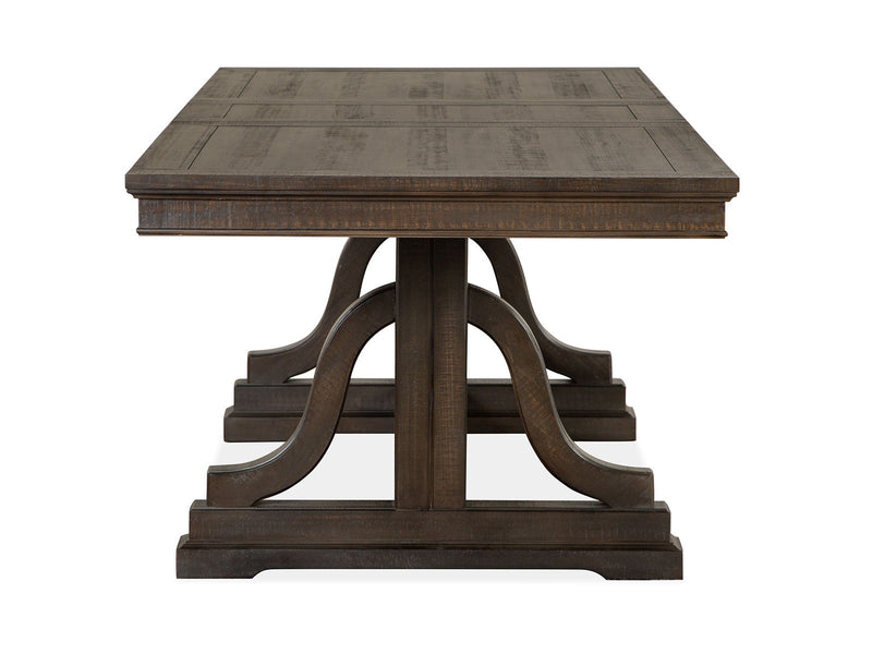Westley Falls - Trestle Dining Table - Graphite, photo 5 of 7