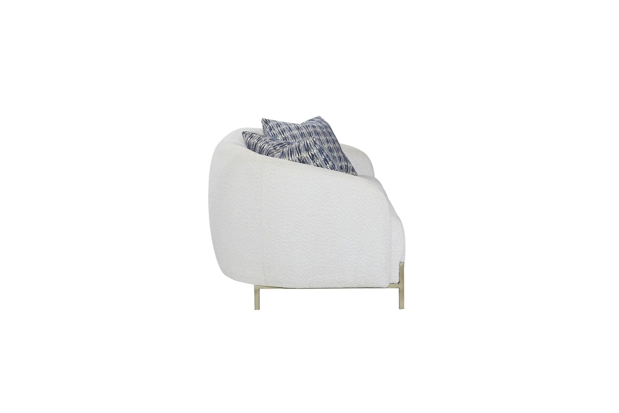 Rounded Sofa - White by HouseOfZazla