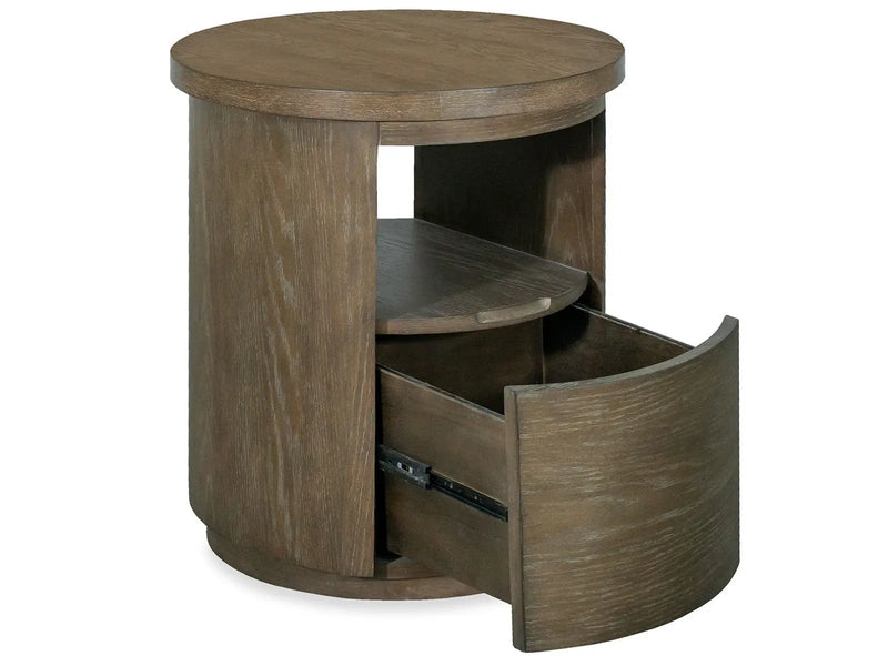 Bosley - Round End Table - Porpoise by Unique Piece Furniture