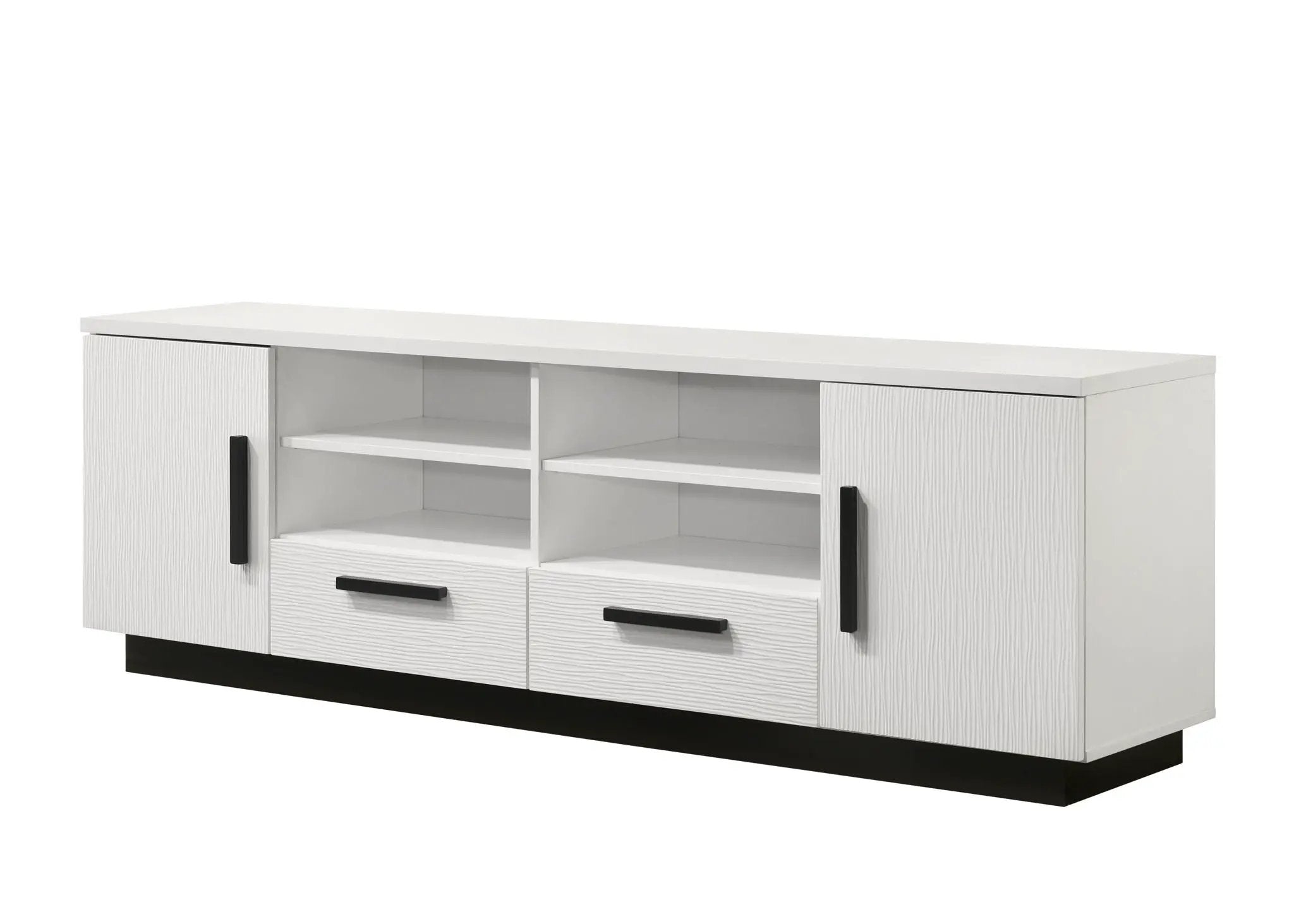 Matilda - TV Stand With Drawers - White Finish by HouseOfZazla
