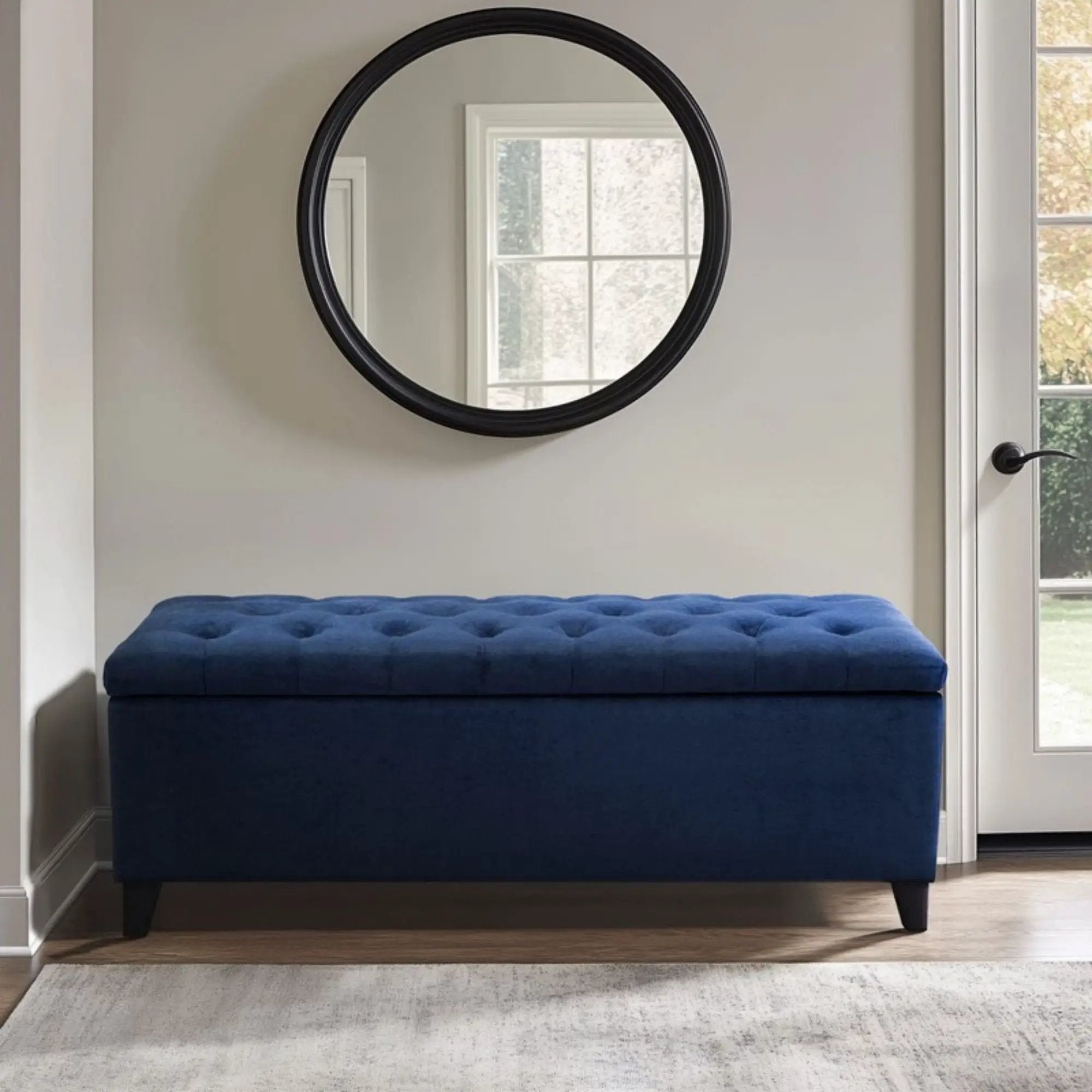 Shandra - Tufted Top Soft Close Storage Bench by HouseOfZazla