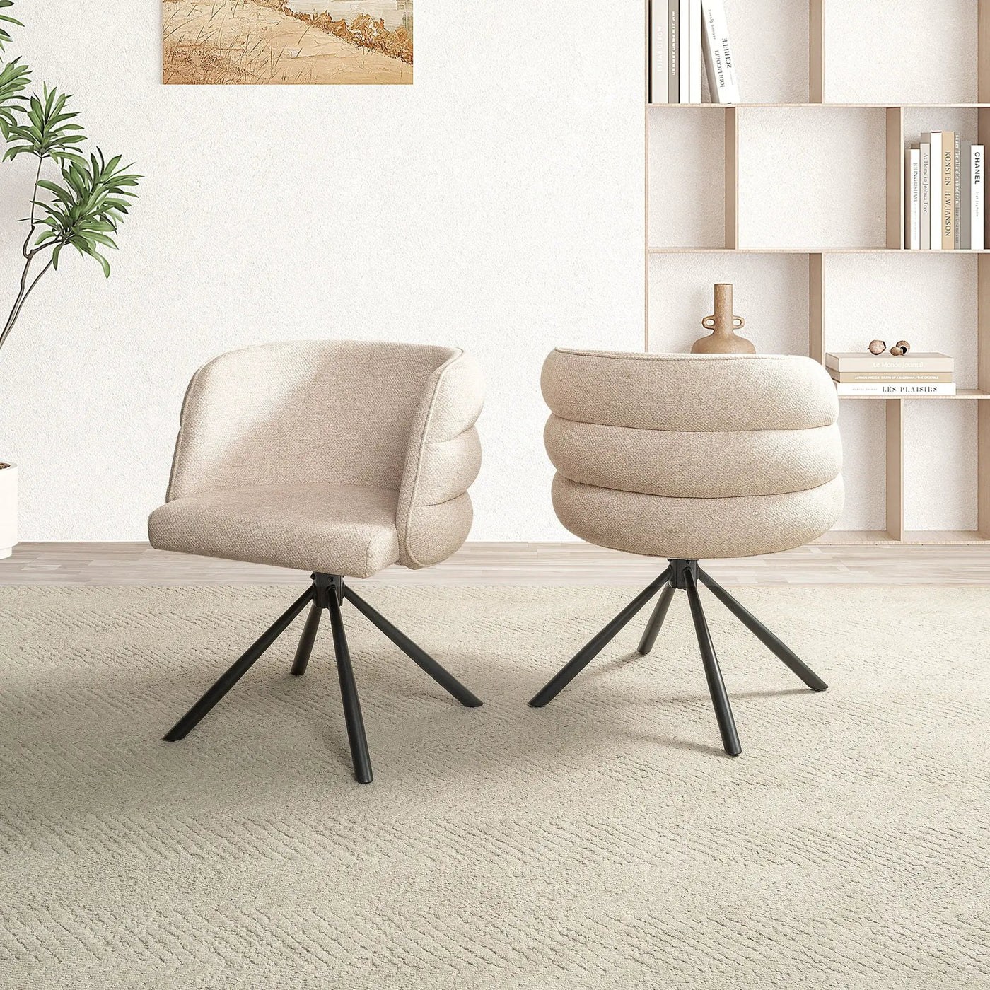 270 Degree Swivel Upholstered Desk Chairs (Set of 2) by HouseOfZazla
