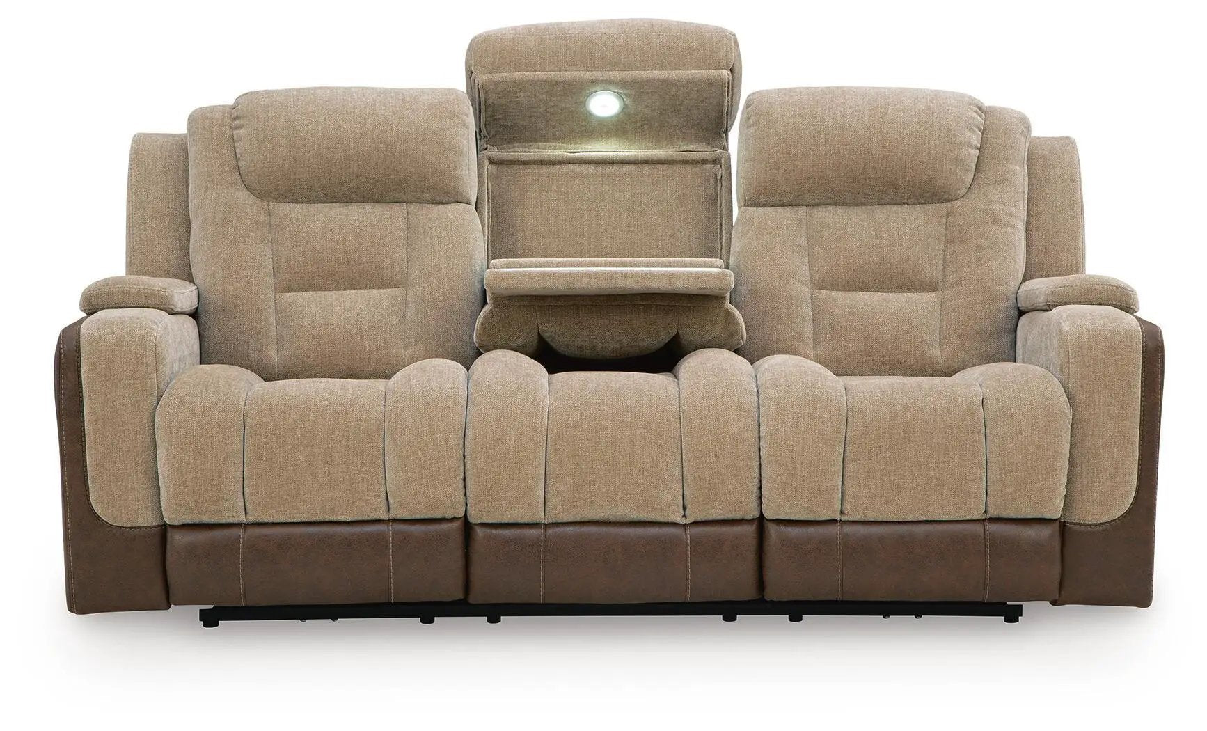 Mixed Motion - Power Reclining Sofa With Adjustable Headrest by Unique Piece Furniture
