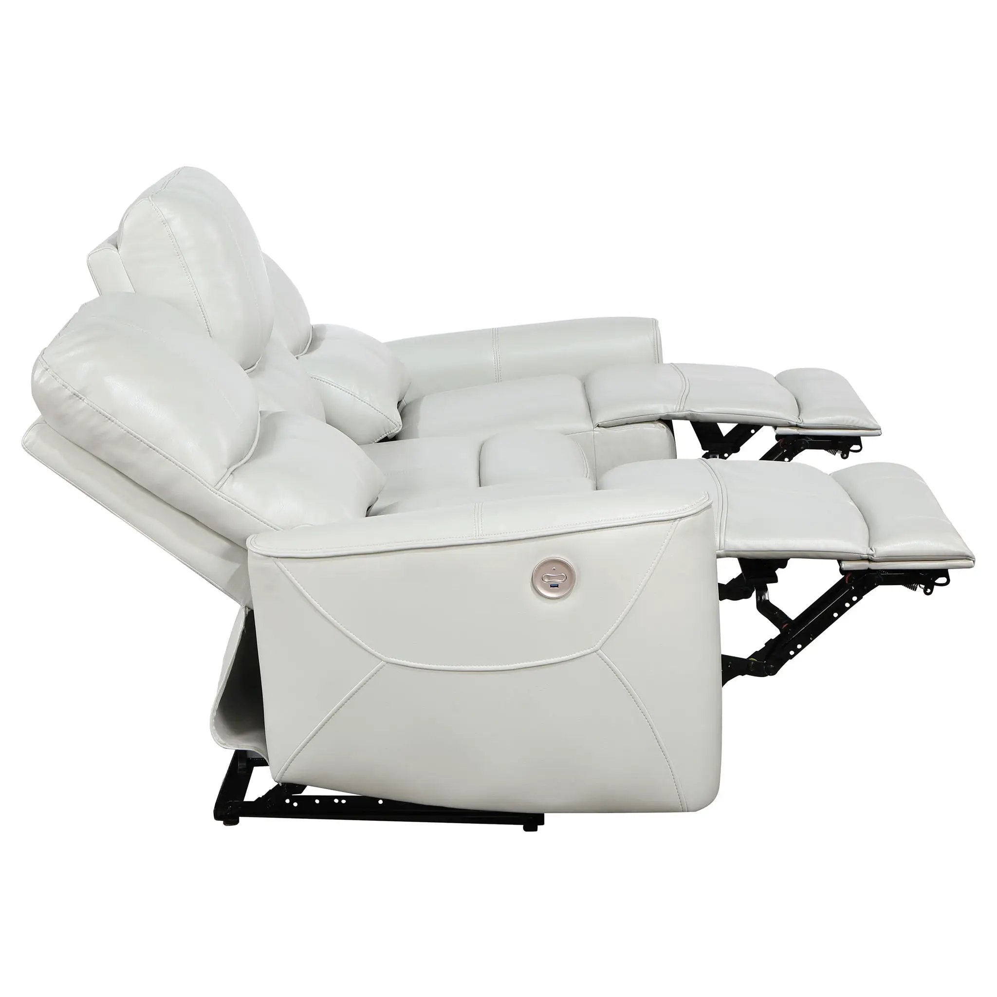 Greenfield Upholstered Power Reclining Sofa Dove Grey by Unique Piece Furniture