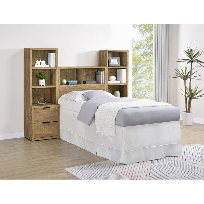 Geary - 3 Piece Bedroom Set With Bookcase Headboard by HouseOfZazla