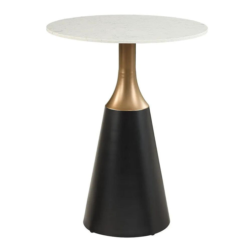 Jaramillo - Counter Height Table - Natural Marble Top & Black by Unique Piece Furniture