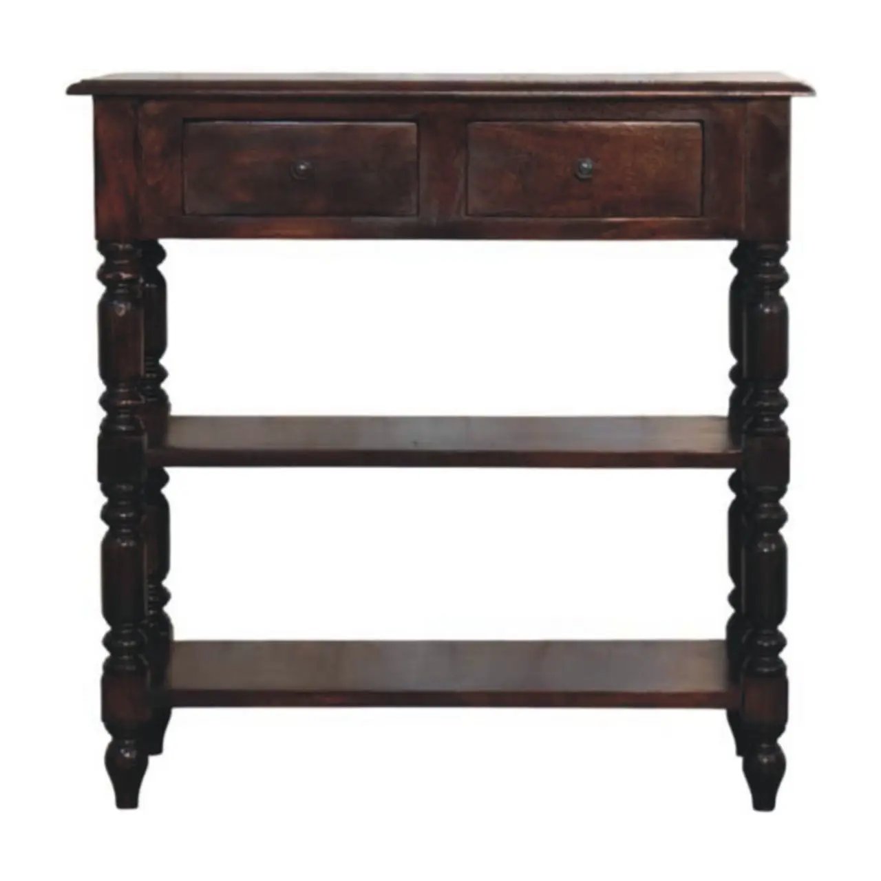 Turned Legs Side Table by Unique Piece Furniture