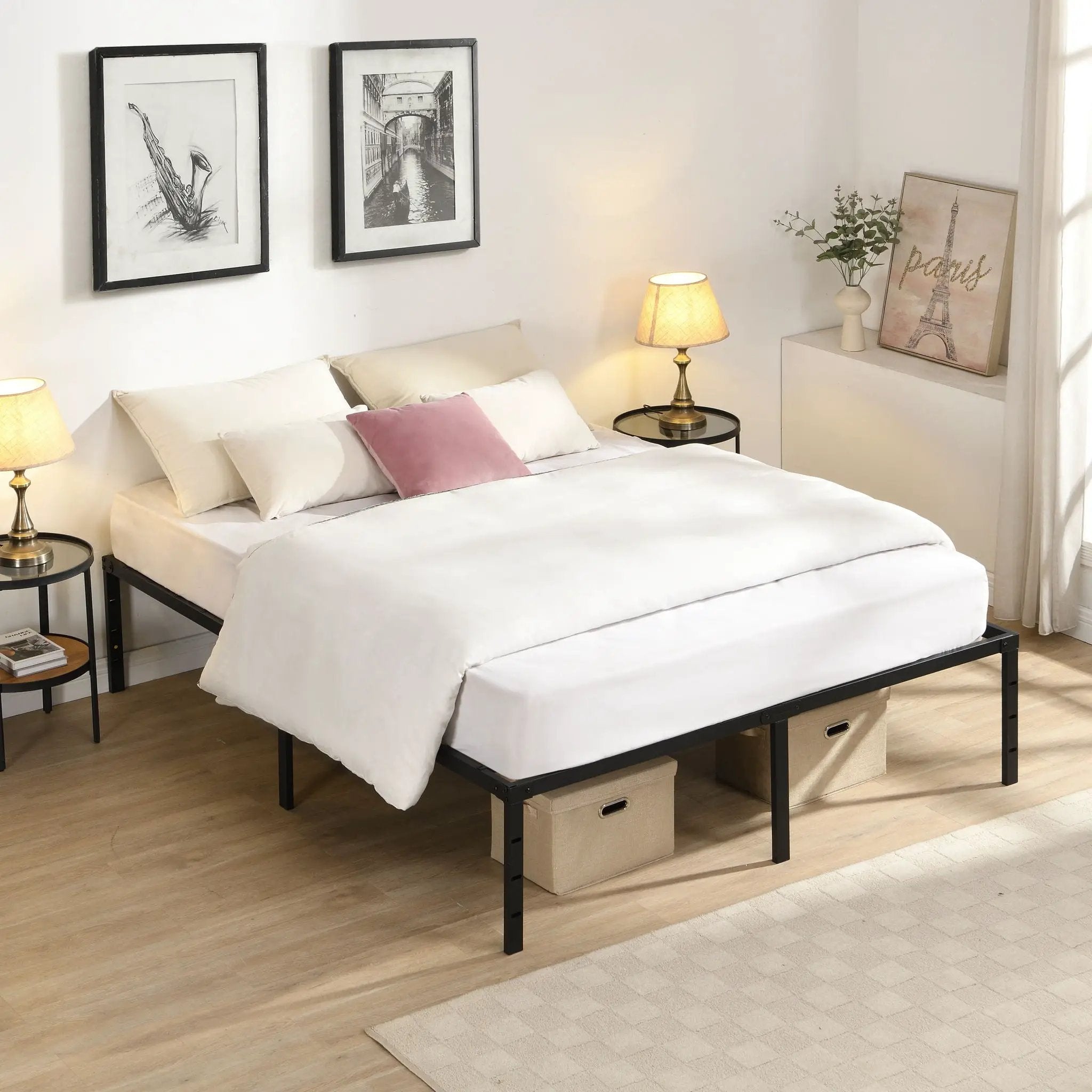 Queen Size With Quiet Support - Black by Unique Piece Furniture
