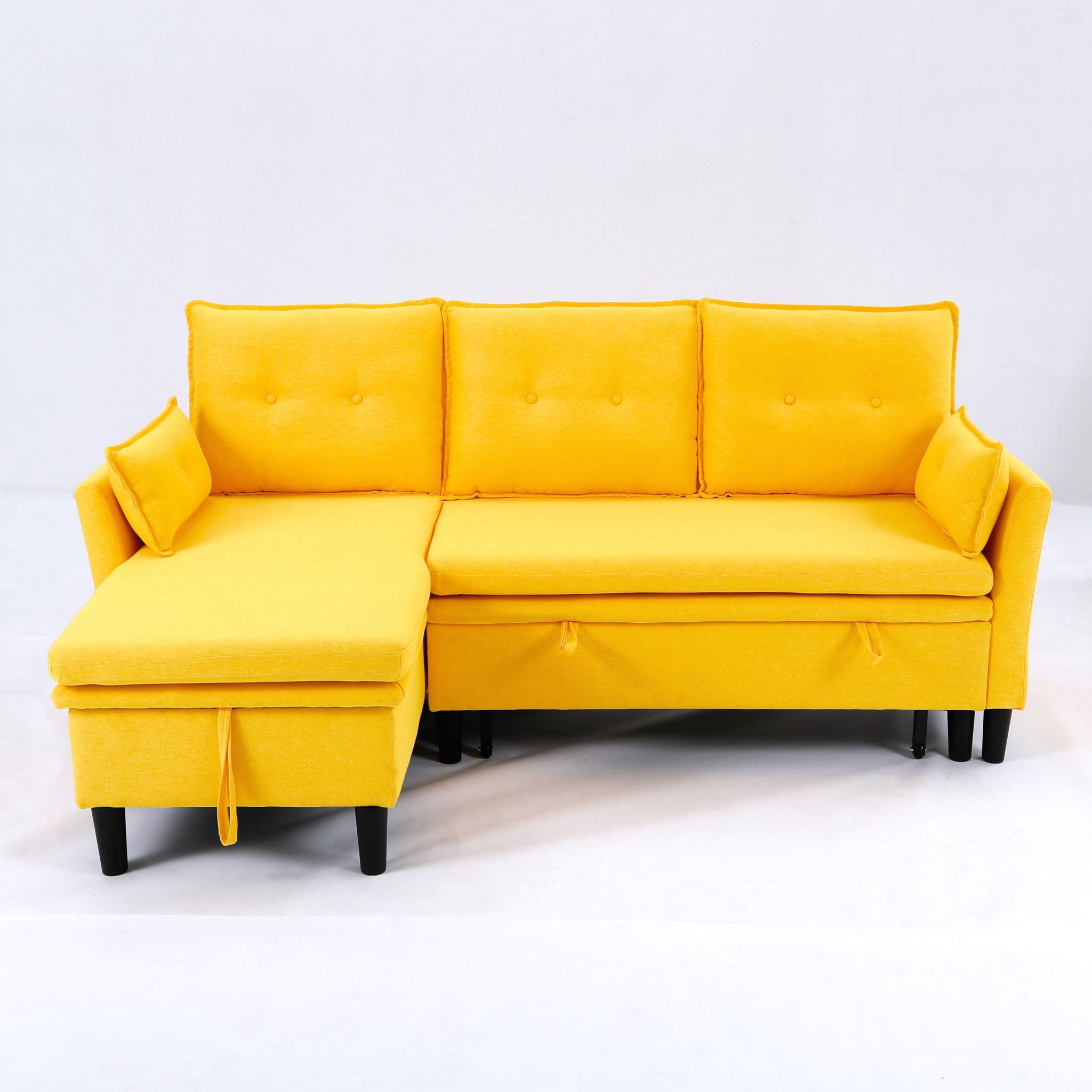 L-Shaped Reversible Chaise Sectional Sofa With Storage by HouseOfZazla