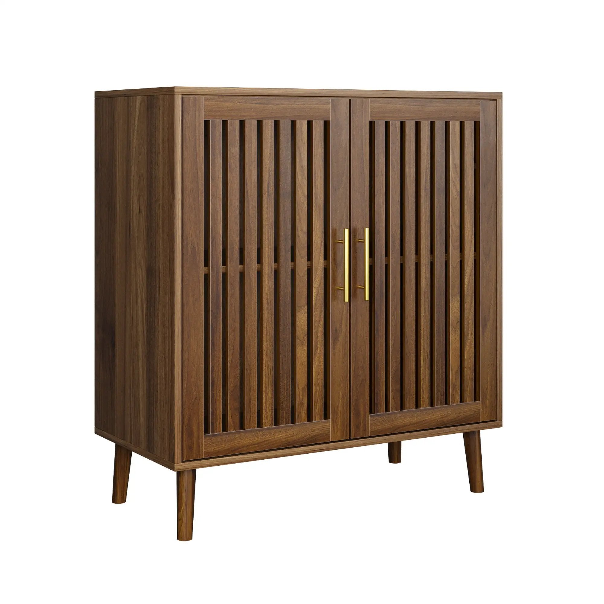 Grille Striped Sideboard Buffet Cabinet With Storage by Unique Piece Furniture
