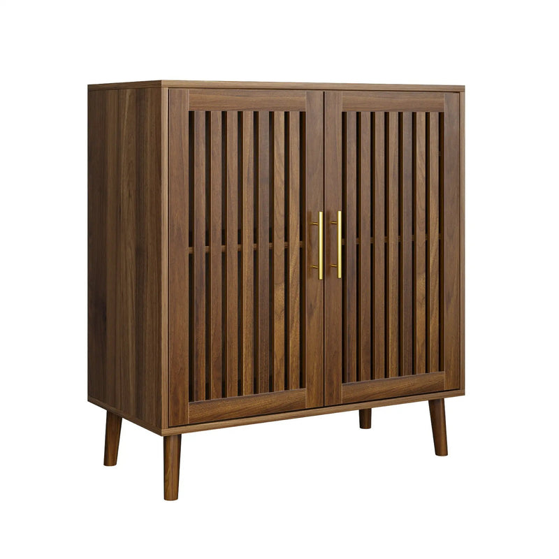 Grille Striped Sideboard Buffet Cabinet With Storage by Unique Piece Furniture