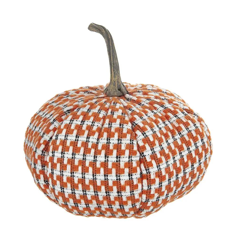 Pumpkin Ornament Decor For Holiday Harvest Festival Fall Festival & Thanksgiving (Set of 2) - Orange Multi by Unique Piece Furniture