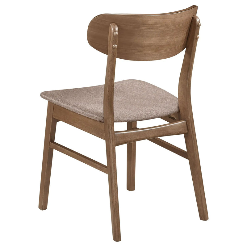 Dortch Dining Side Chair Walnut and Brown (Set of 2) by Unique Piece Furniture