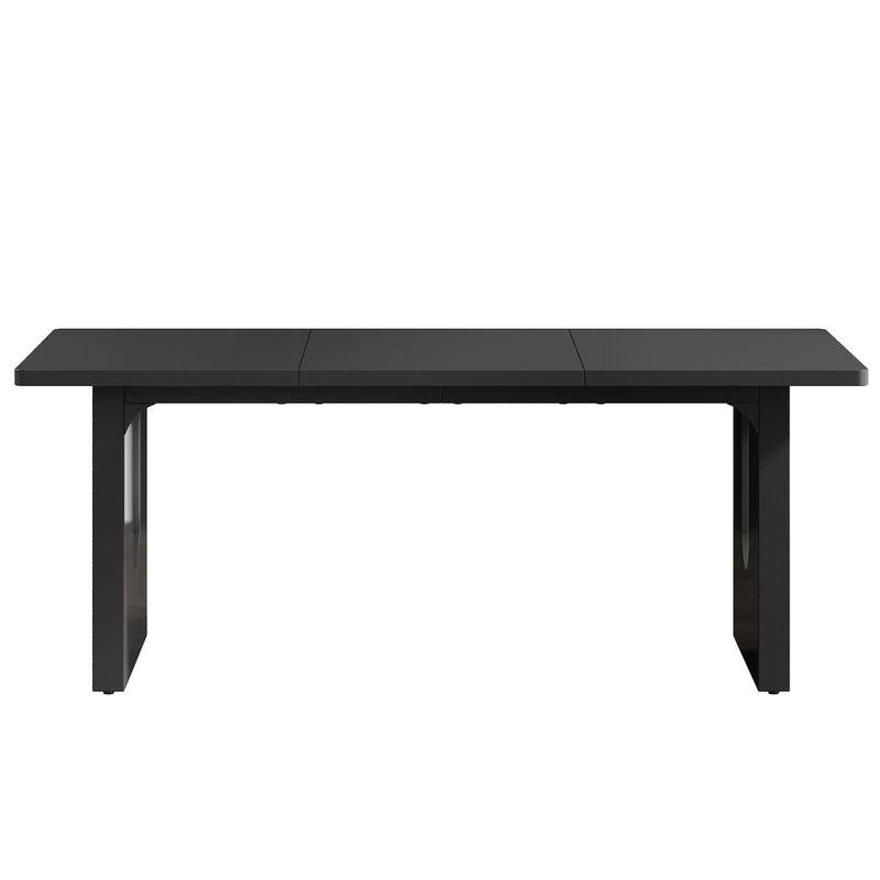 Rectangular Dining Table For 6 - 8 People With Pedestal Base by HouseOfZazla