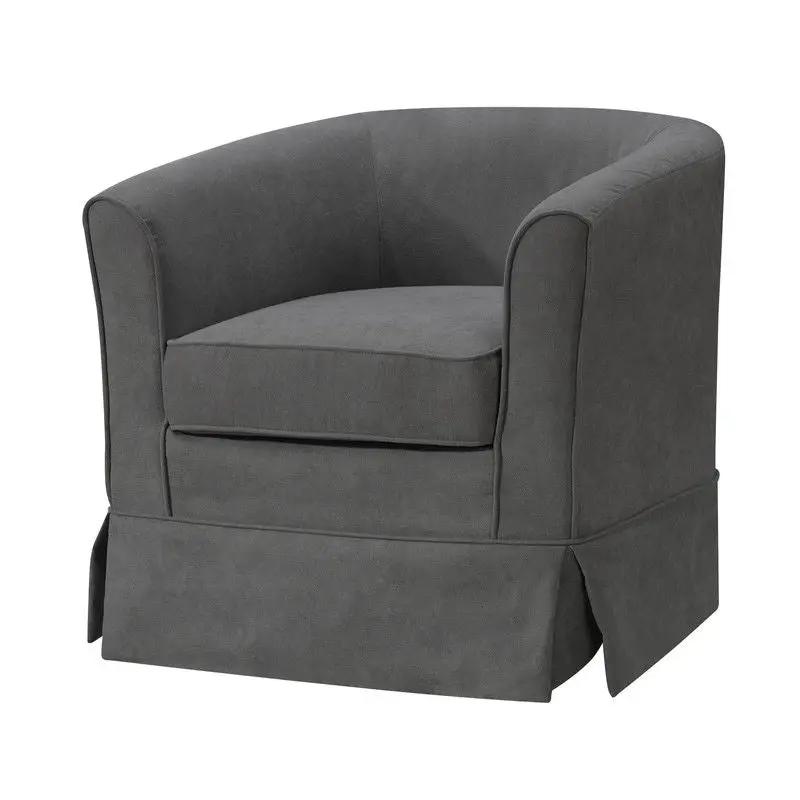 Tucker - Woven Fabric Swivel Barrel Chair by Unique Piece Furniture