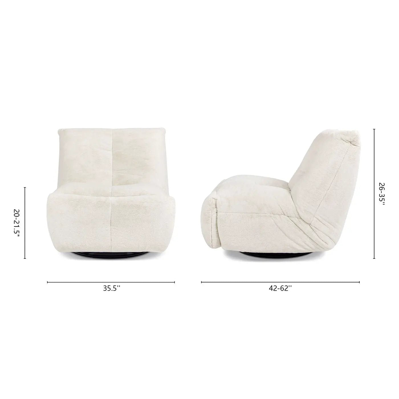 Rearden - Swivel Glider Manual Recliner Gaming Lounge Chair by HouseOfZazla