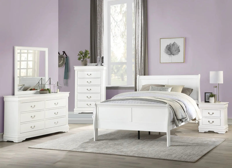Louis Philippe - Sleigh Style Bed by Unique Piece Furniture