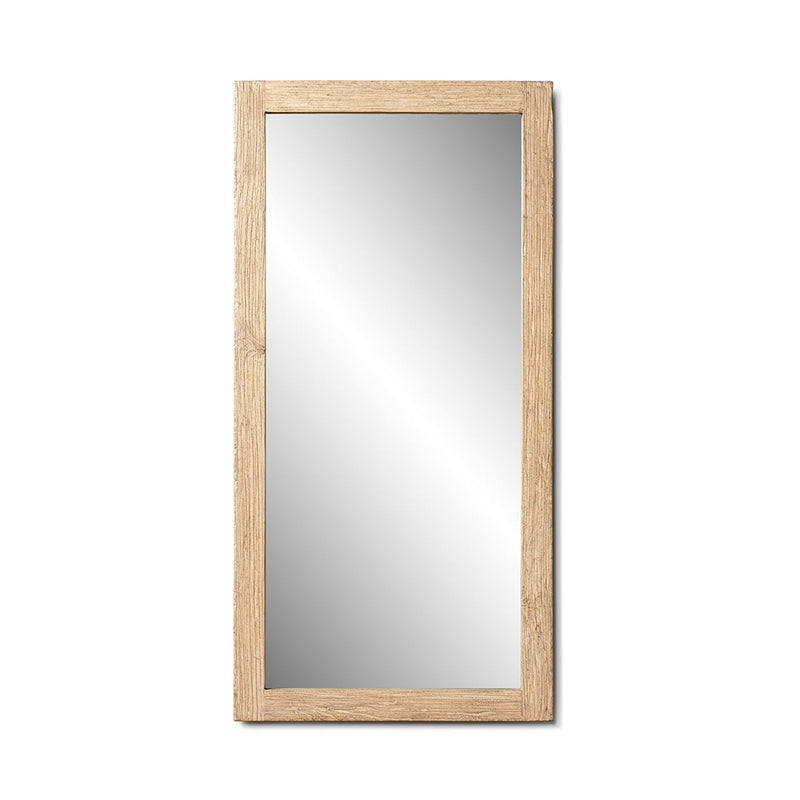 Solid Reclaimed Elm Full-Length Wall Mirror with Heritage Light Finish - 78.5", photo 4 of 10