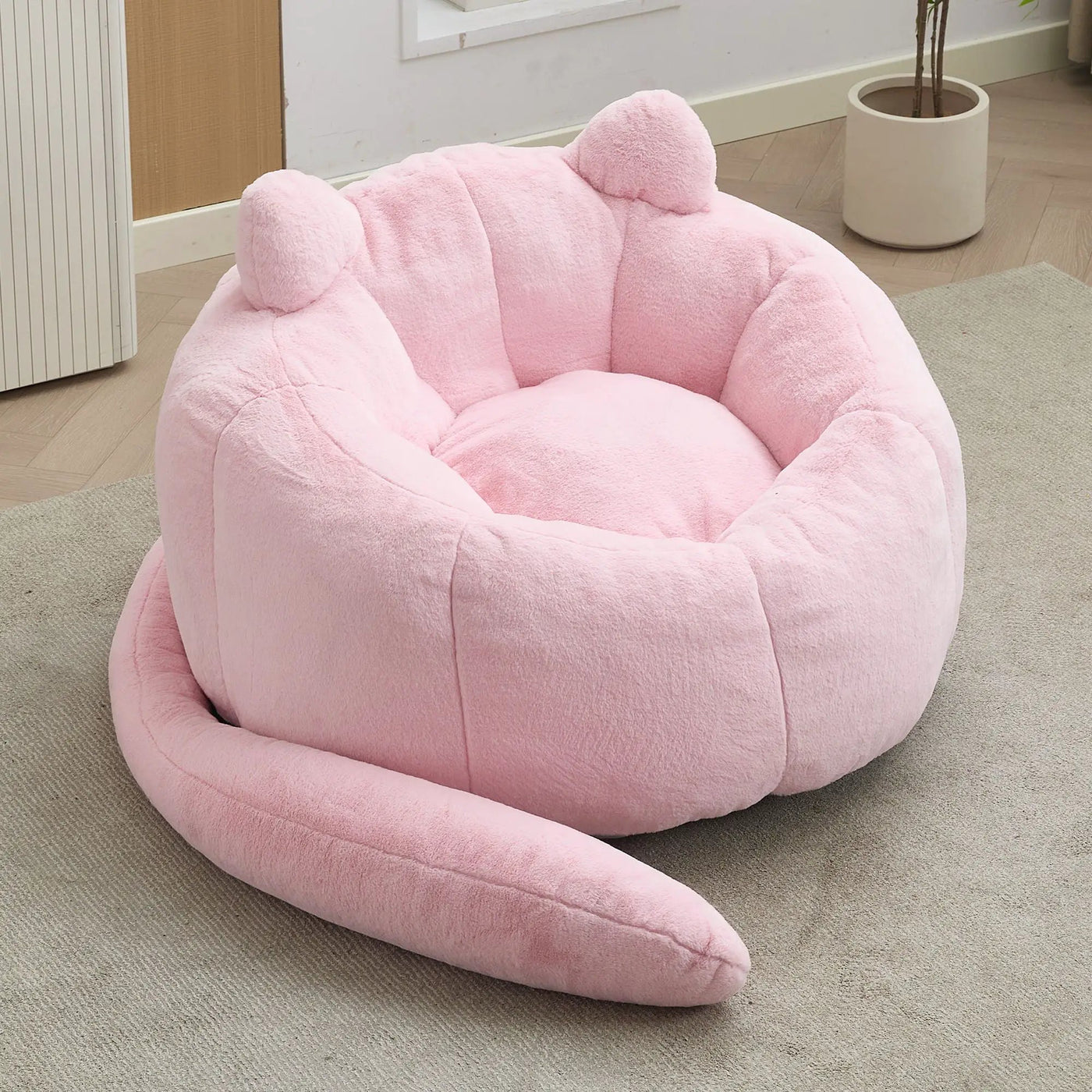 Cat Shaped Bean Bag Sofa With Long Tail by HouseOfZazla