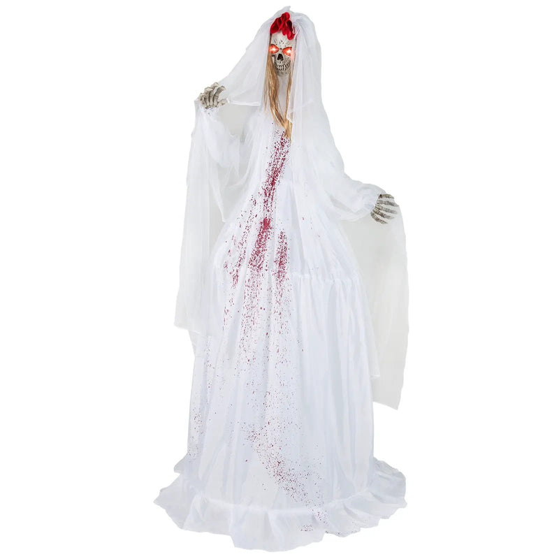Halloween Animatronic Standing Bride 7.2 FT Haunted House Decoration by DirectDeals