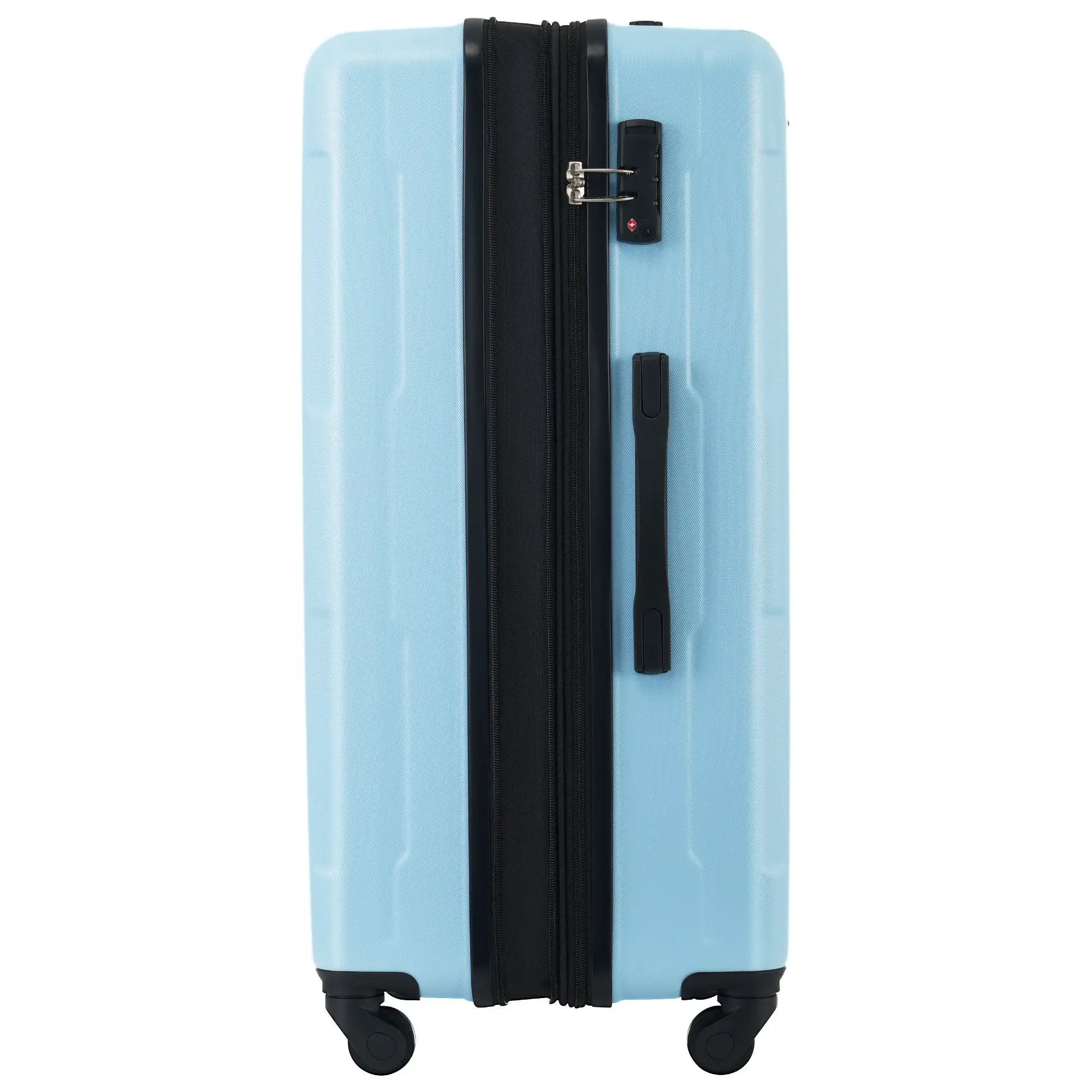 2 Piece Luggage Set With Bags Expanable Spinner Wheels ABS Lightweight Suitcase With Tsa Lock 20" / 24" by HouseOfZazla