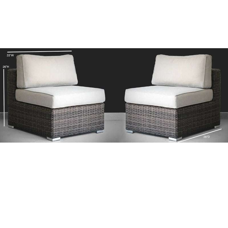 Minnesota - Armless Patio Chairs (Set of 2) by Unique Piece Furniture