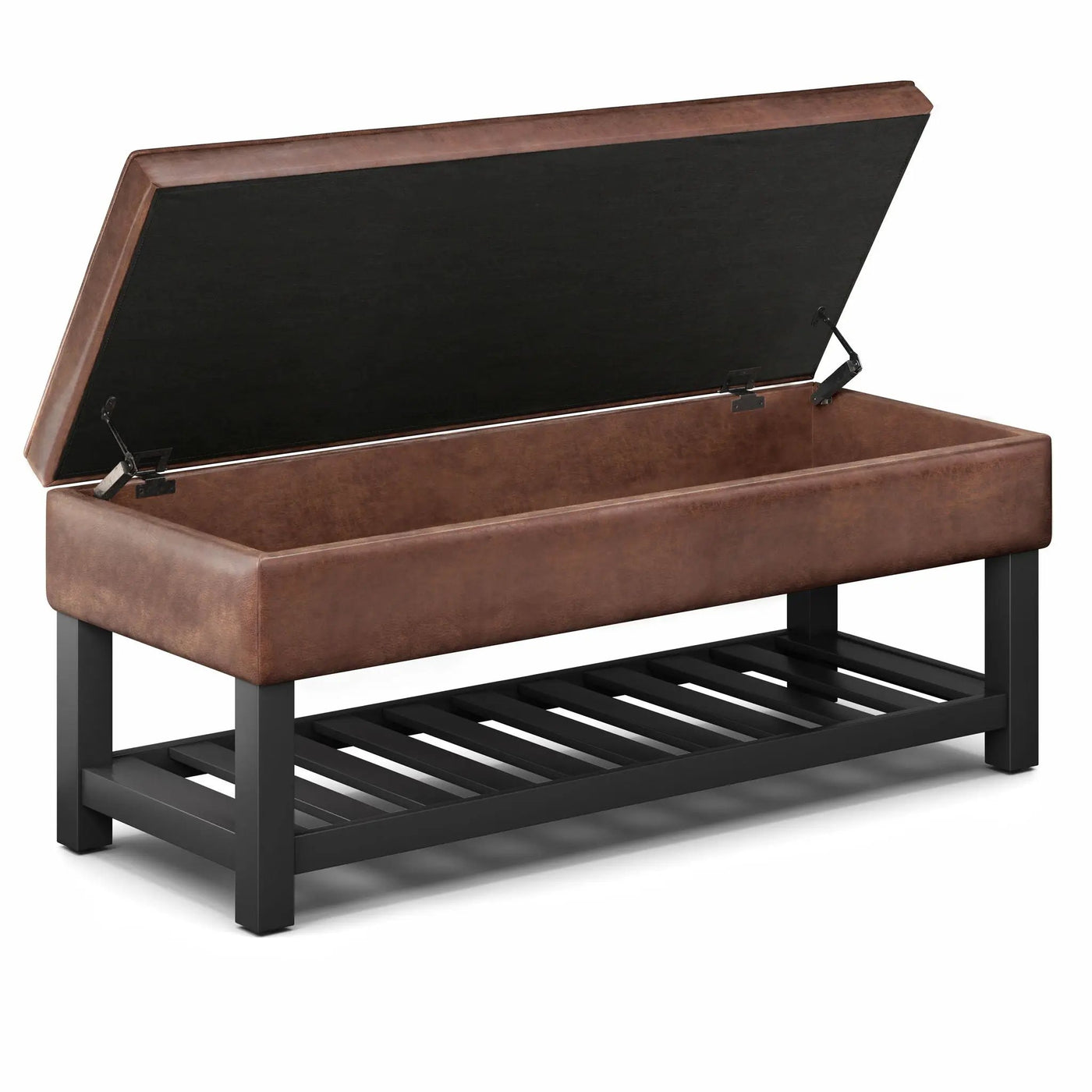 Cosmopolitan - Storage Ottoman Bench With Open Bottom by HouseOfZazla