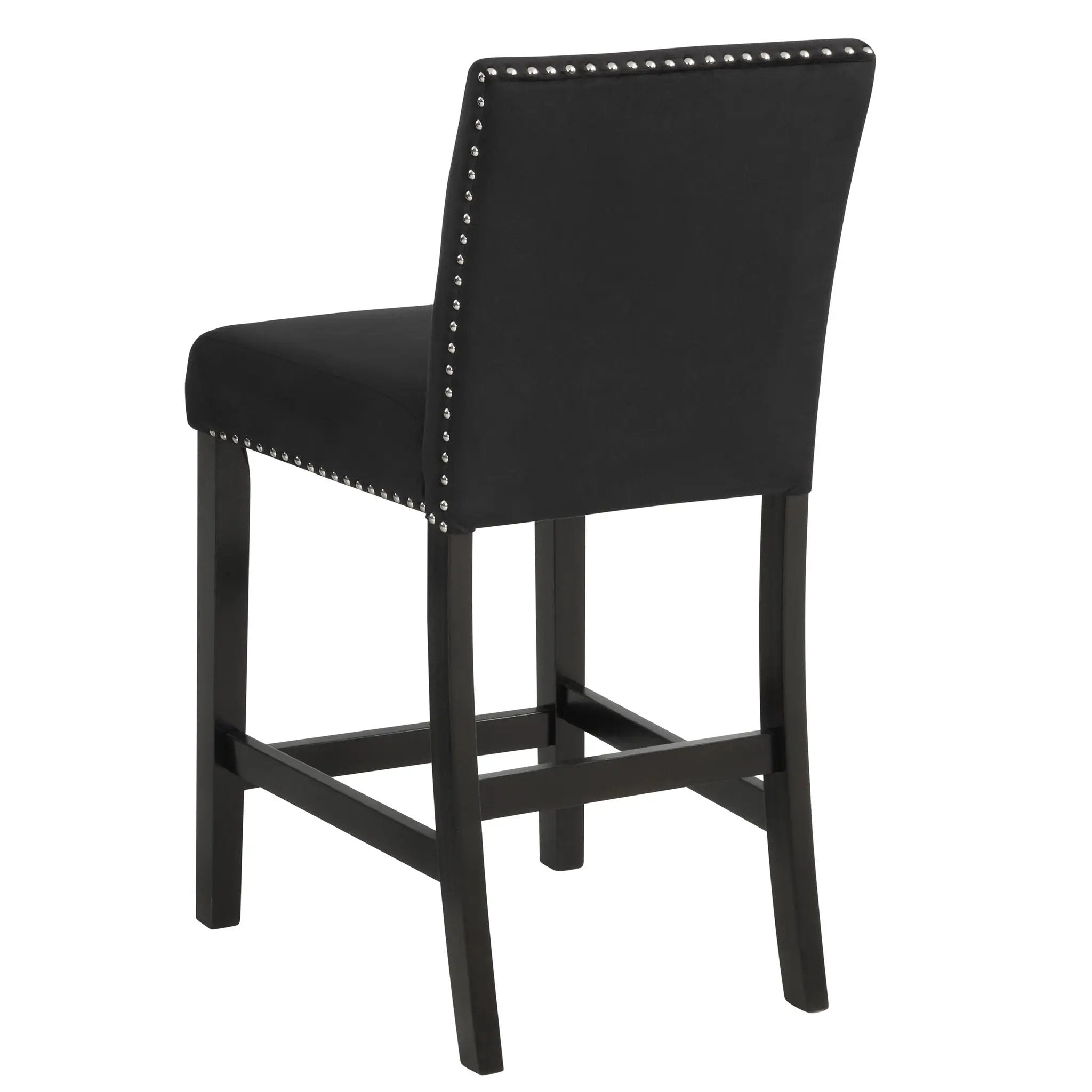 Modern 5 Piece Counter Height Dining Set With Tufted Nail Head Chairs by HouseOfZazla
