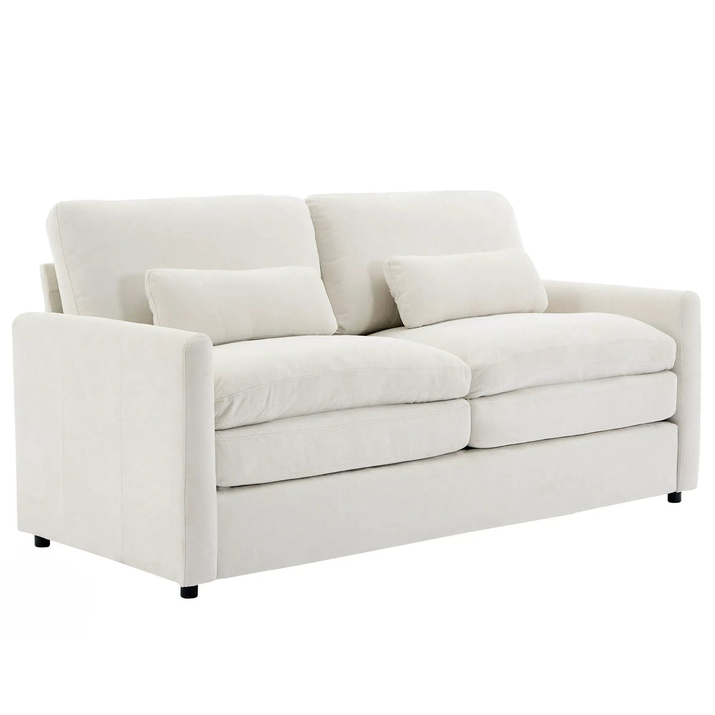 Cozy Upholstered Cushion Loveseat Sofa For Living Room by HouseOfZazla