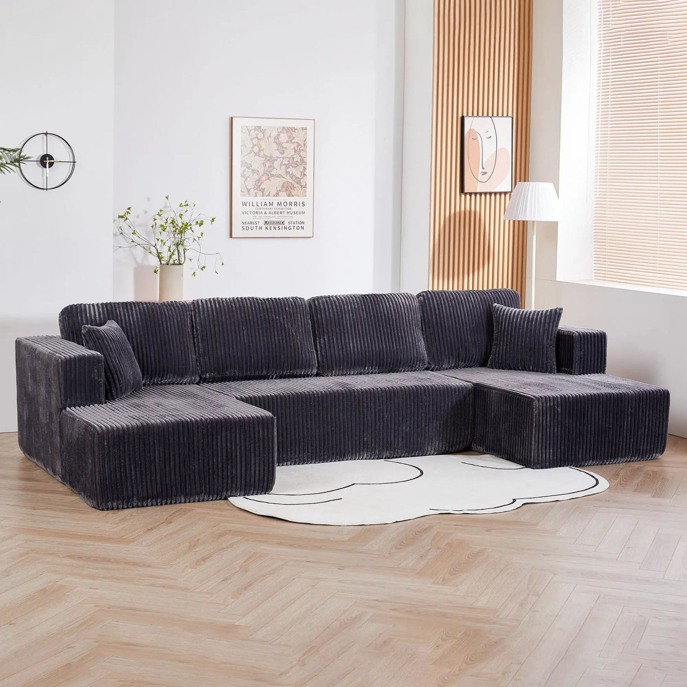U-Shape Modular Sectional Sofa For Living Room by HouseOfZazla