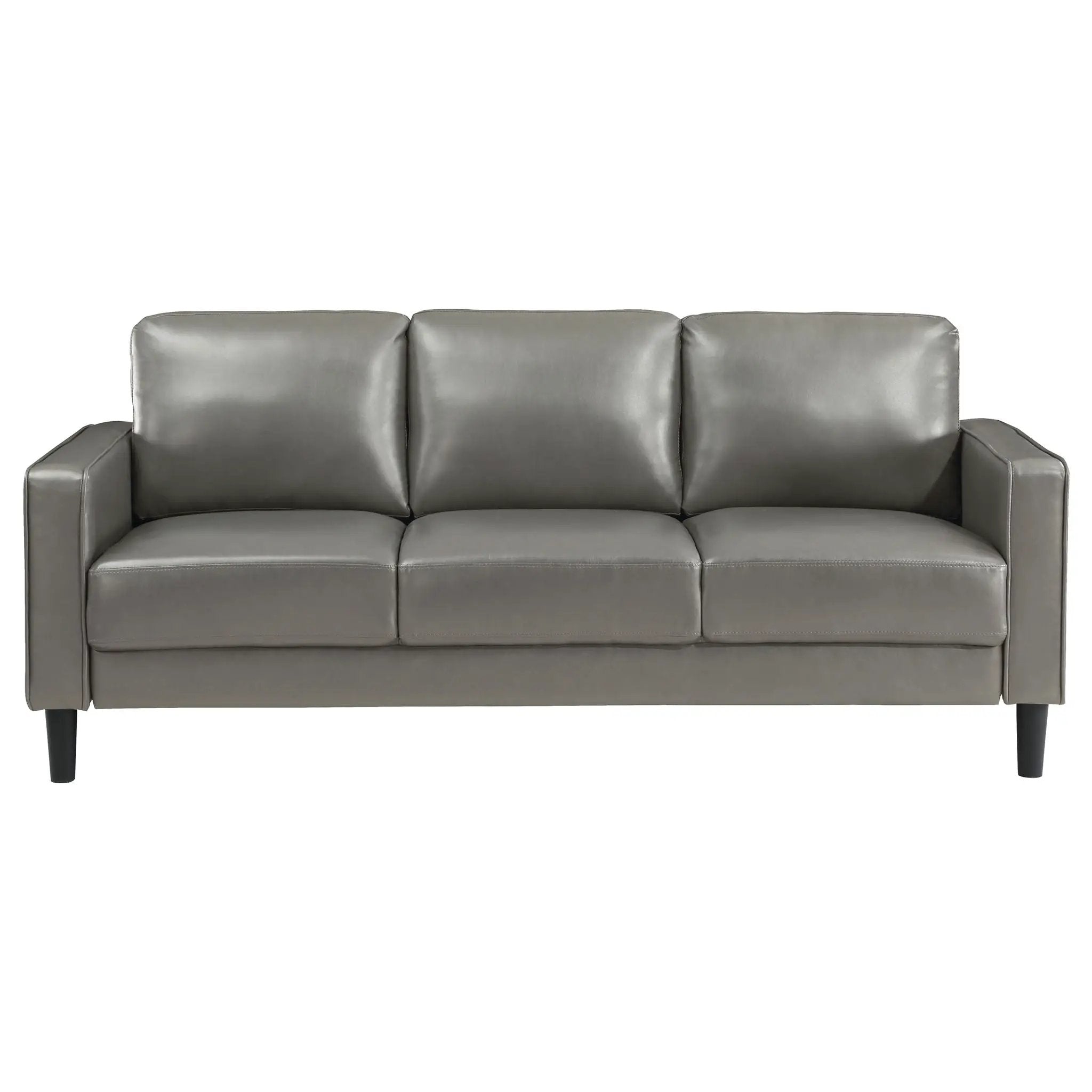 Ruth Upholstered Track Arm Sofa Grey by Unique Piece Furniture