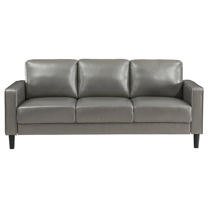 Ruth Upholstered Track Arm Sofa Grey by Unique Piece Furniture