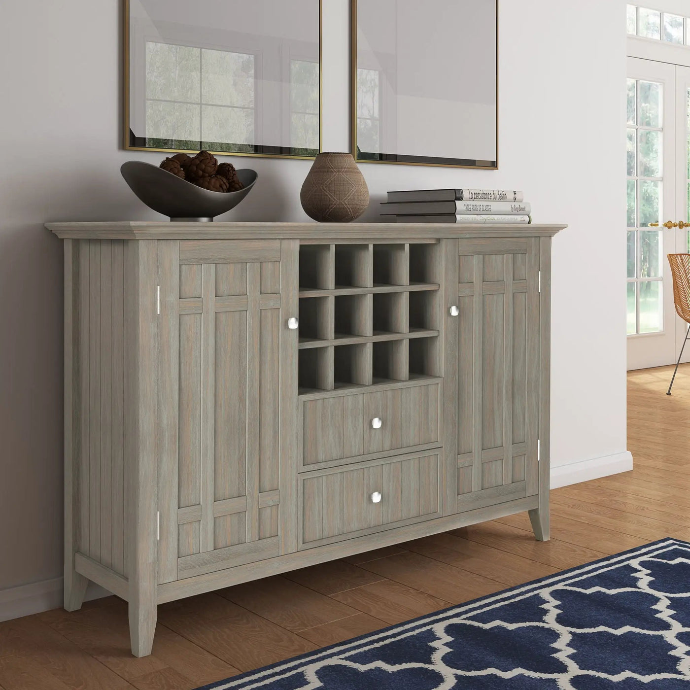 Bedford - Sideboard Buffet And Wine Rack by Unique Piece Furniture