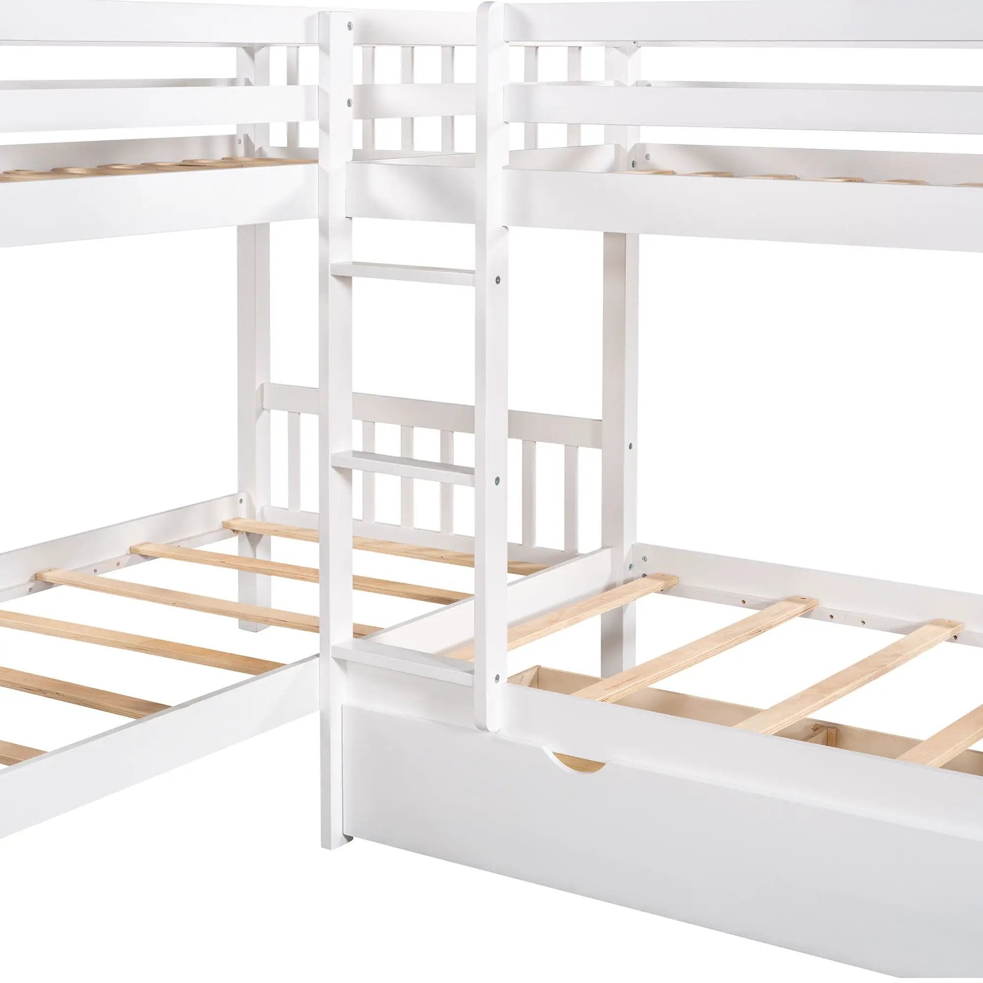 L Shaped Bunk Bed With Drawers by Unique Piece Furniture