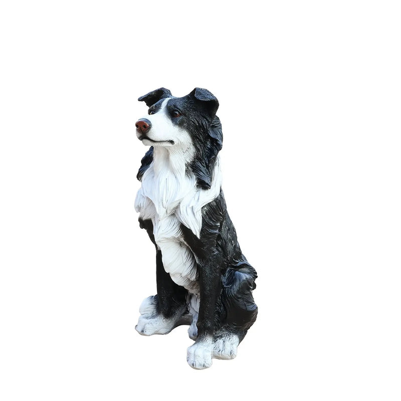 Outdoor Garden Border Collie Dog Statue Greeter by HouseOfZazla