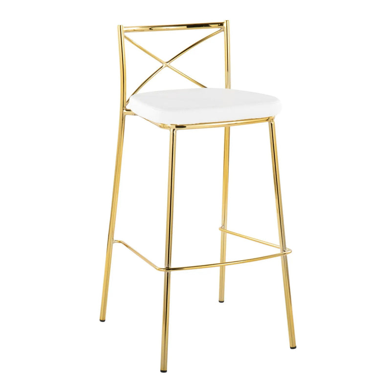 Modern Charlotte - Contemporary Fixed Height Barstool (Set of 2) by Unique Piece Furniture