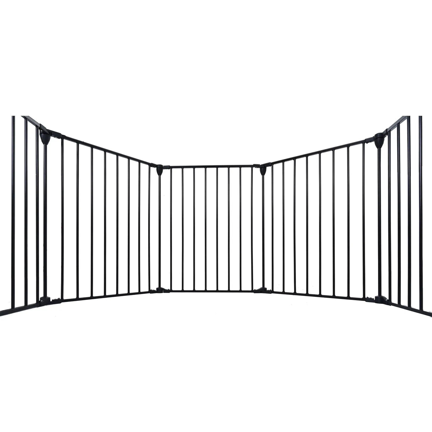 Adjustable Safety Gate Play Yard Metal Doorways Fireplace Fence Christmas Tree Fence Gate For House Stairs Gate Prohibited Area Fence by HouseOfZazla