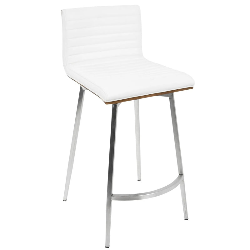 Mason - 3 Piece Swivel Mid Century Modern Counter Height Dining Set With Adjustable Table by HouseOfZazla