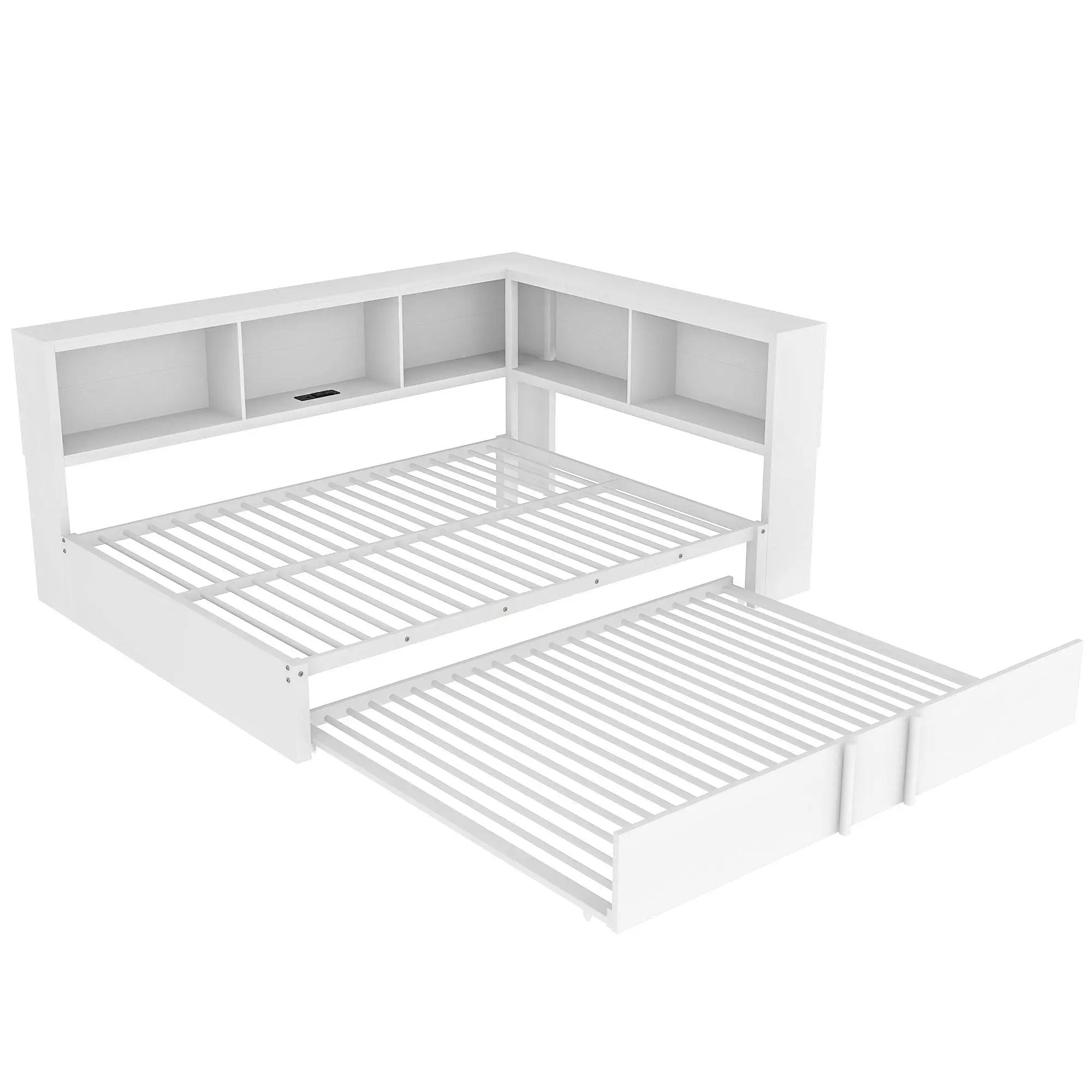 Daybed With Trundle, Storage Cabinets And USB Ports by HouseOfZazla