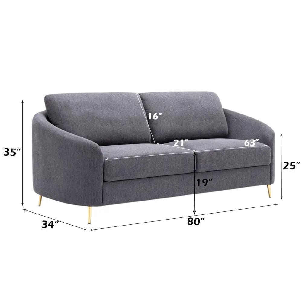 Yuina - Sofa - Gray Linen by Unique Piece Furniture