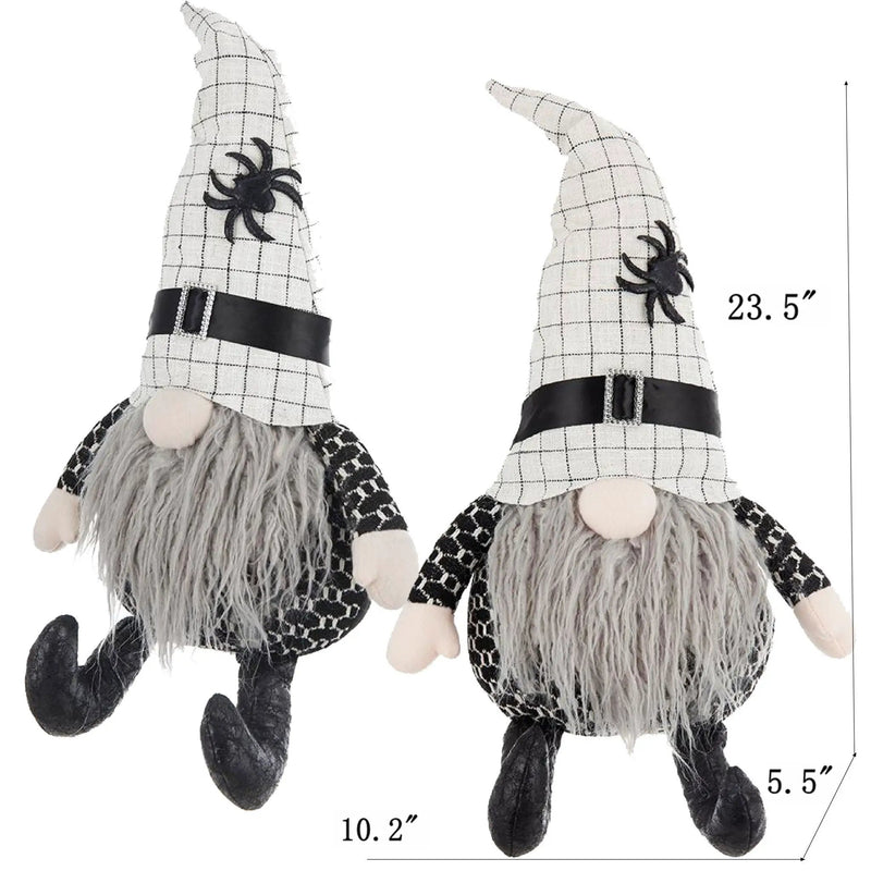 Sitting Gnome With Hat Spider, For Halloween Decor by HouseOfZazla