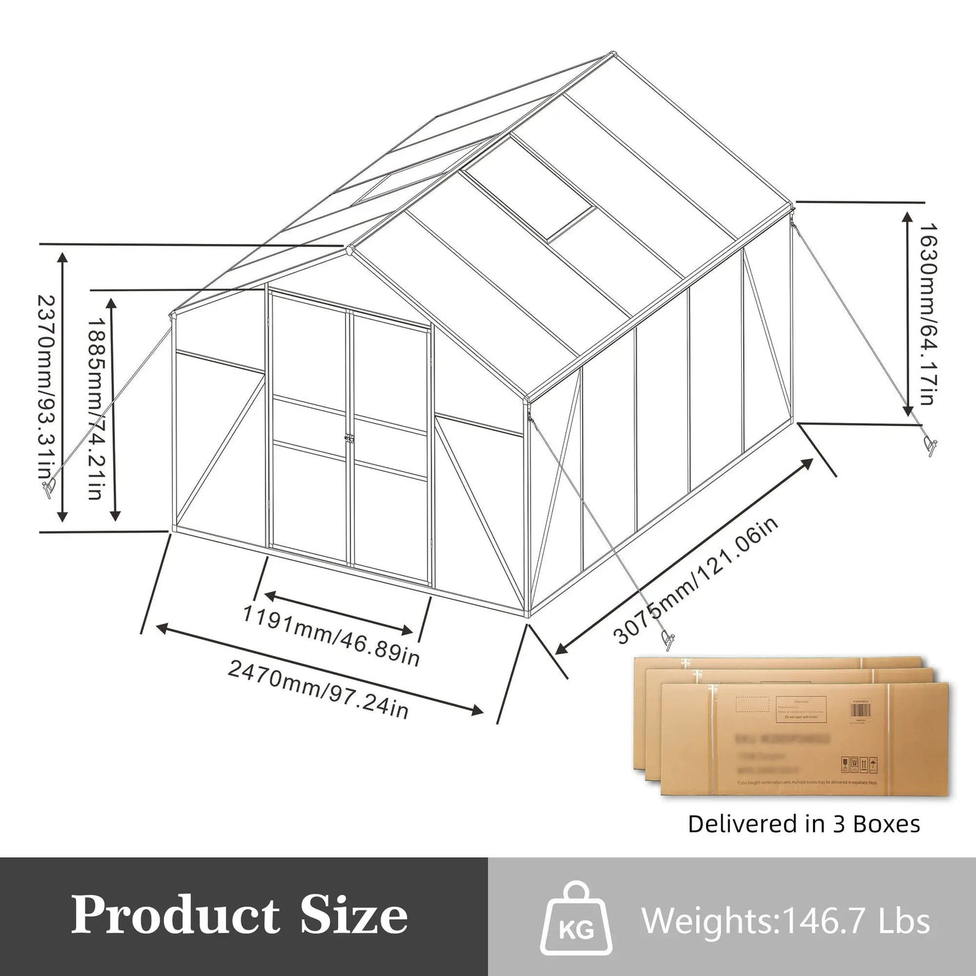 Gain Height Windproof All Season Outdoor Garden Shelter by HouseOfZazla